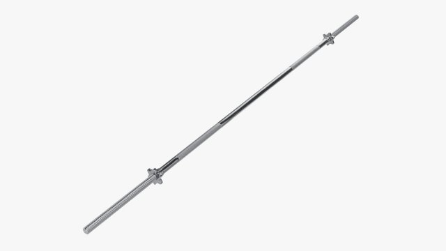 Straight weight bar 3D Model .c4d .max .obj .3ds .fbx .stl .blend 