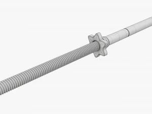Straight weight bar 3D Model