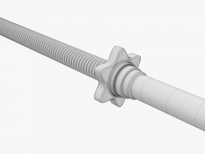 Straight weight bar 3D Model