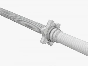Straight weight bar 3D Model