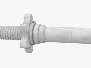 Straight weight bar 3D Model