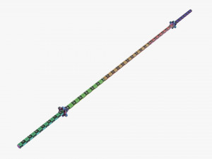 Straight weight bar 3D Model