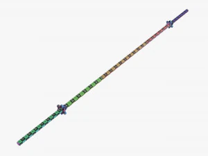 Straight weight bar 3D Model