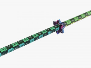 Straight weight bar 3D Model