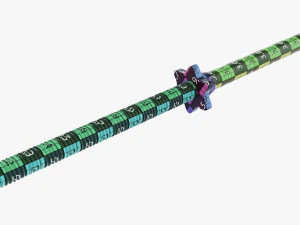 Straight weight bar 3D Model