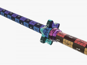 Straight weight bar 3D Model