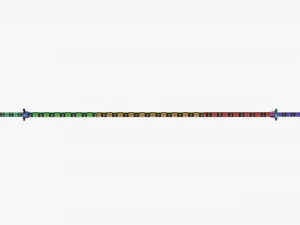 Straight weight bar 3D Model