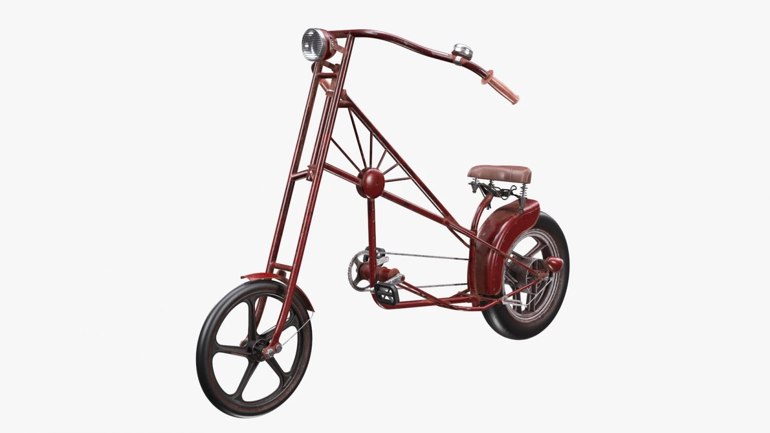 Stylized vintage bicycle 3D Model .c4d .max .obj .3ds .fbx .stl .blend 