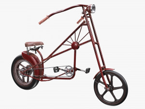 Stylized vintage bicycle 3D Model