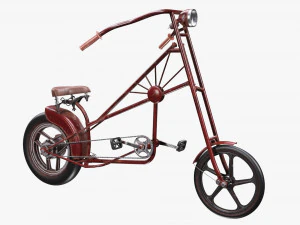 Stylized vintage bicycle 3D Model