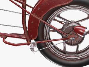 Stylized vintage bicycle 3D Model