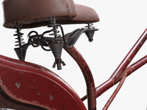 Stylized vintage bicycle 3D Model