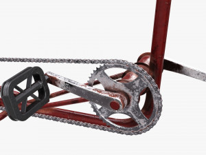 Stylized vintage bicycle 3D Model
