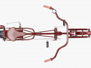 Stylized vintage bicycle 3D Model