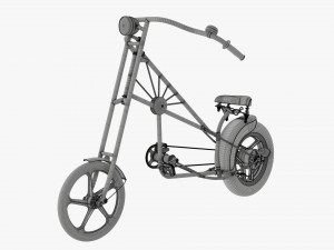 Stylized vintage bicycle 3D Model