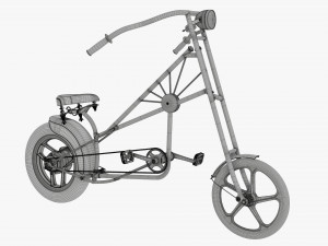 Stylized vintage bicycle 3D Model