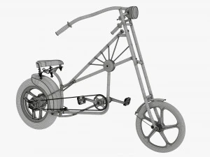 Stylized vintage bicycle 3D Model
