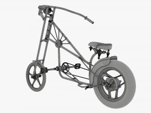 Stylized vintage bicycle 3D Model