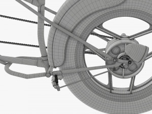 Stylized vintage bicycle 3D Model