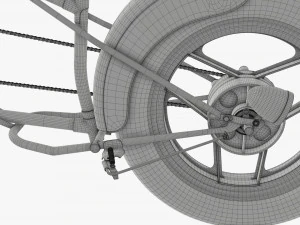 Stylized vintage bicycle 3D Model