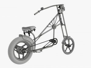 Stylized vintage bicycle 3D Model
