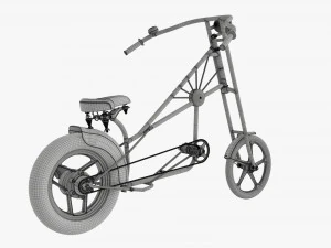 Stylized vintage bicycle 3D Model