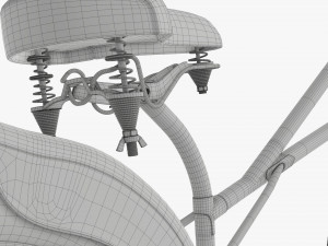 Stylized vintage bicycle 3D Model