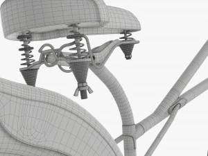 Stylized vintage bicycle 3D Model
