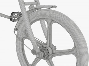 Stylized vintage bicycle 3D Model