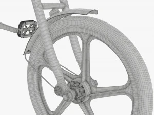 Stylized vintage bicycle 3D Model