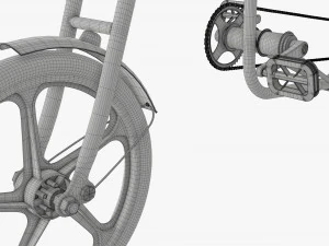 Stylized vintage bicycle 3D Model