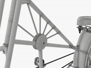 Stylized vintage bicycle 3D Model