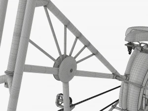 Stylized vintage bicycle 3D Model