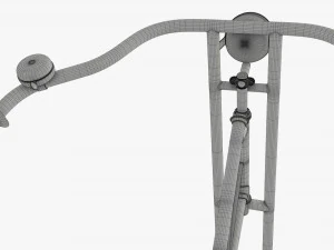 Stylized vintage bicycle 3D Model