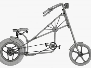 Stylized vintage bicycle 3D Model