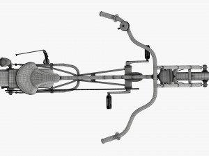 Stylized vintage bicycle 3D Model