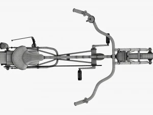 Stylized vintage bicycle 3D Model