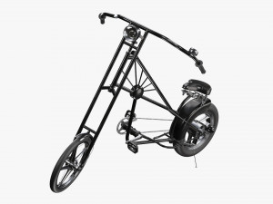 Stylized vintage bicycle 02 3D Model