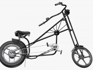 Stylized vintage bicycle 02 3D Model
