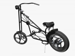 Stylized vintage bicycle 02 3D Model