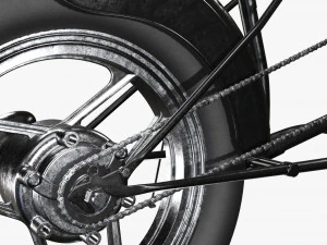 Stylized vintage bicycle 02 3D Model