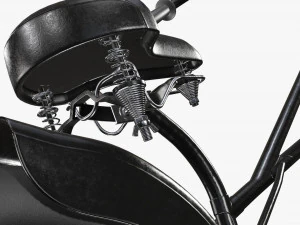 Stylized vintage bicycle 02 3D Model