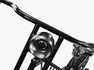 Stylized vintage bicycle 02 3D Model