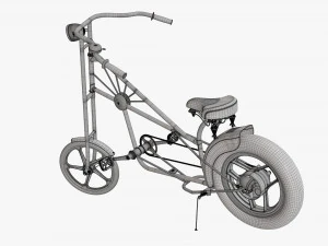 Stylized vintage bicycle 02 3D Model