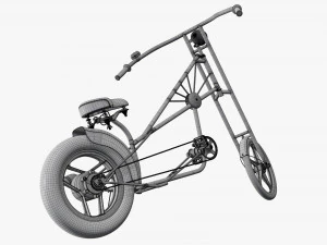 Stylized vintage bicycle 02 3D Model