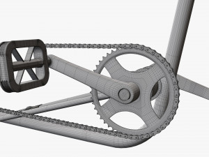 Stylized vintage bicycle 02 3Dモデル