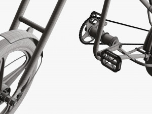 Stylized vintage bicycle 02 3Dモデル