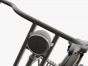 Stylized vintage bicycle 02 3D Model