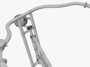 Stylized vintage bicycle 02 3Dモデル