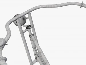 Stylized vintage bicycle 02 3D Model